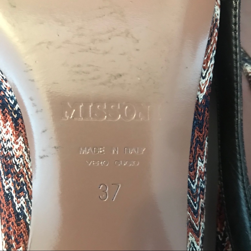 Missoni Multi Color Chevron Print Pointed Toe Flat - image 5